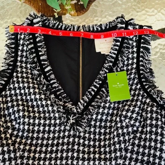 Kate Spade Houndstooth Tweed Dress NWT